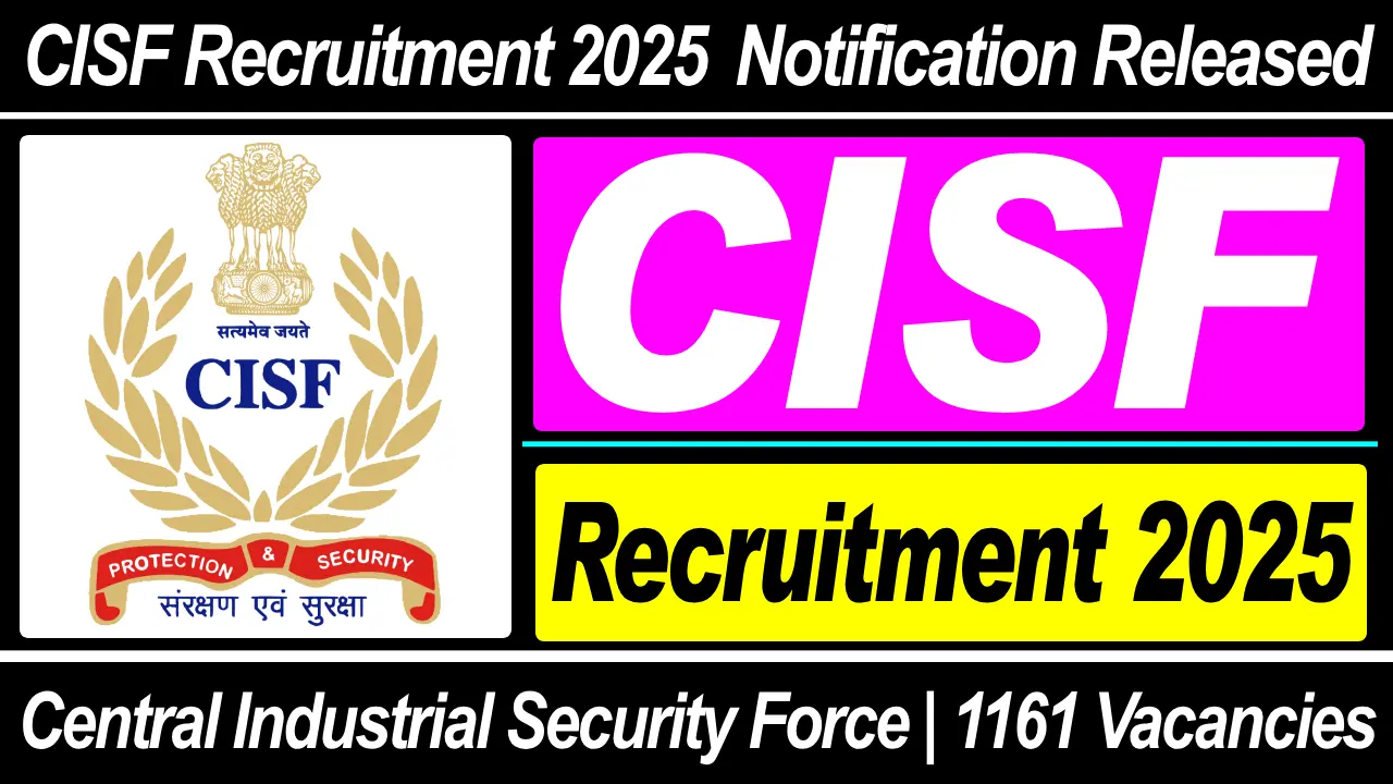 cisf-recruitment-2025-for-1161-vacancies-for-constable-traders-posts
