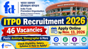 ITPO Recruitment 2026: 46 Vacancies, Eligibility, Salary, Selection Process & Apply Online