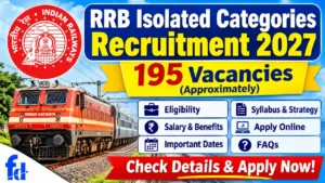 RRB Isolated Categories Recruitment 2027: 195 Vacancies, Eligibility, Salary, Syllabus and Apply Online